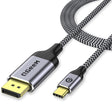 QGeeM QG-UA13 Type-C To DP 4K 60Hz Nylon Braided Adapter Cable, Length: 1.8m - free shipping - PMC TechLife - Order now!
