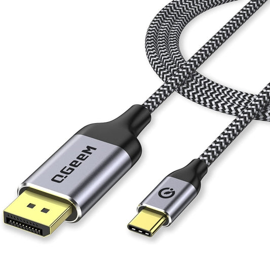 QGeeM QG-UA13 Type-C To DP 4K 60Hz Nylon Braided Adapter Cable, Length: 1.8m - free shipping - PMC Jewellery - Order now!