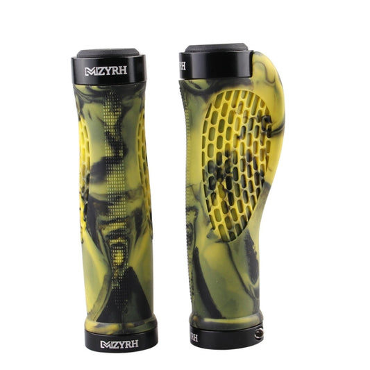 MZYRH 1pair Mountain Bike Bicycle Handlebar Grips Protective Covers(Black and Yellow) - free shipping - PMC Jewellery - Order now!