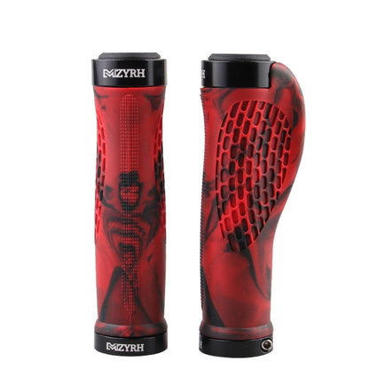 MZYRH 1pair Mountain Bike Bicycle Handlebar Grips Protective Covers(Black and Red) - Bicycle Grips by MZYRH | Online Shopping South Africa | PMC Jewellery | Buy Now Pay Later Mobicred