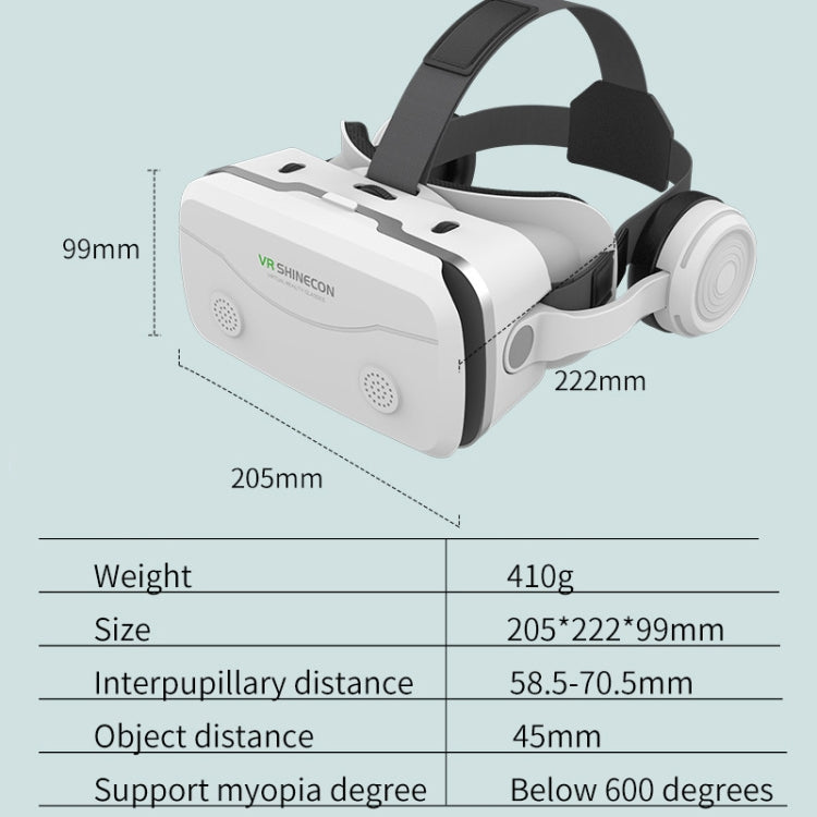 VRSHINECON G15E All In One Phone Special Headset Wearing 3D Glasses VR Game Console(Black) - free shipping - PMC Jewellery - Order now!