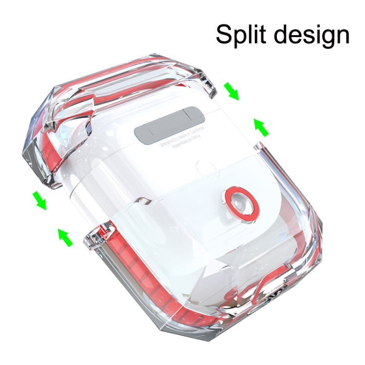 For AirPods 3 RJT-AP-03 Transparent Anti-fall Bluetooth Earphone Protective Sleeve(White) - For AirPods 3 by PMC Jewellery | Online Shopping South Africa | PMC Jewellery | Buy Now Pay Later Mobicred