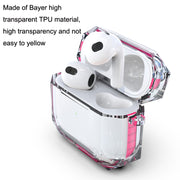 For AirPods 3 RJT-AP-03 Transparent Anti-fall Bluetooth Earphone Protective Sleeve(White)
