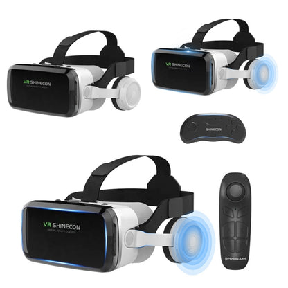 VRSHINECON G04BS+B01 Handle 3D Virtual Reality Helmet VR Glasses With Bluetooth Headset - free shipping - PMC Jewellery - Order now!