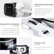 VRSHINECON G04BS+B01 Handle 3D Virtual Reality Helmet VR Glasses With Bluetooth Headset