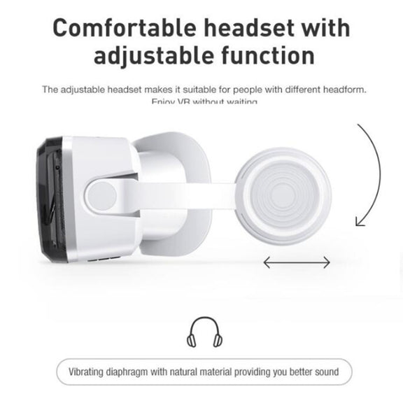 VRSHINECON G04BS+B01 Handle 3D Virtual Reality Helmet VR Glasses With Bluetooth Headset