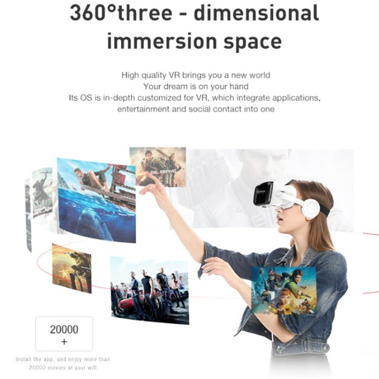 VRSHINECON G04BS+B01 Handle 3D Virtual Reality Helmet VR Glasses With Bluetooth Headset - free shipping - PMC Jewellery - Order now!