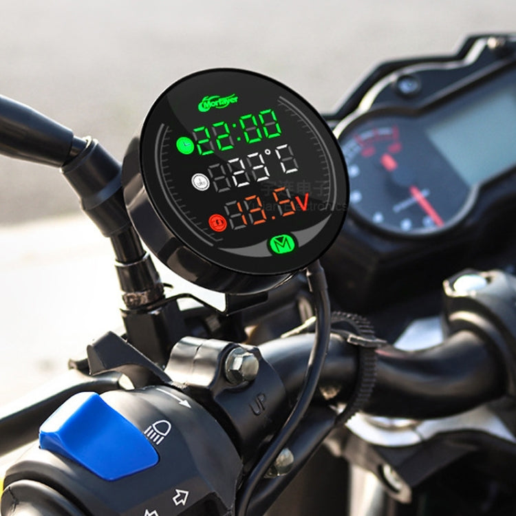 Morfayer YL-M05 5 In 1 Environmental Temperature Model 9-24V LED Night Vision Motorcycle Modification Instrument - Electrical Instruments by PMC TechLife | Online Shopping South Africa | PMC TechLife | Buy Now Pay Later Mobicred