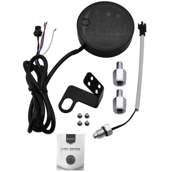 Morfayer YL-M05 5 In 1 Environmental Temperature Model 9-24V LED Night Vision Motorcycle Modification Instrument