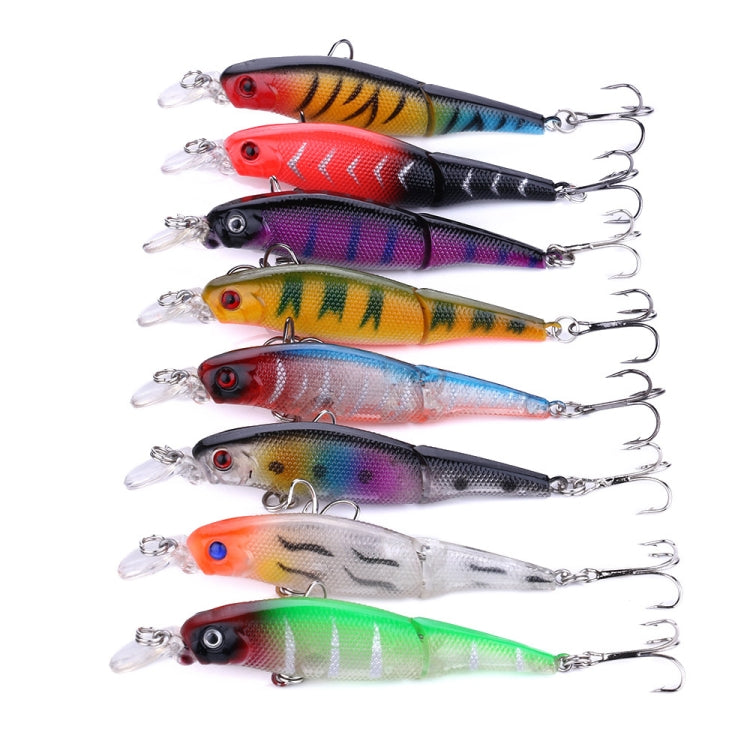 HENGJIA JM010 9cm 7g 2 Sections Bionic Bait With Beads Diving Mino Fake Bait(3)