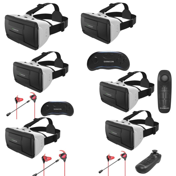 VRSHINECON G06B+B03 Handle VR Glasses Phone 3D Virtual Reality Game Helmet Head Wearing Digital Glasses - free shipping - PMC Jewellery - Order now!