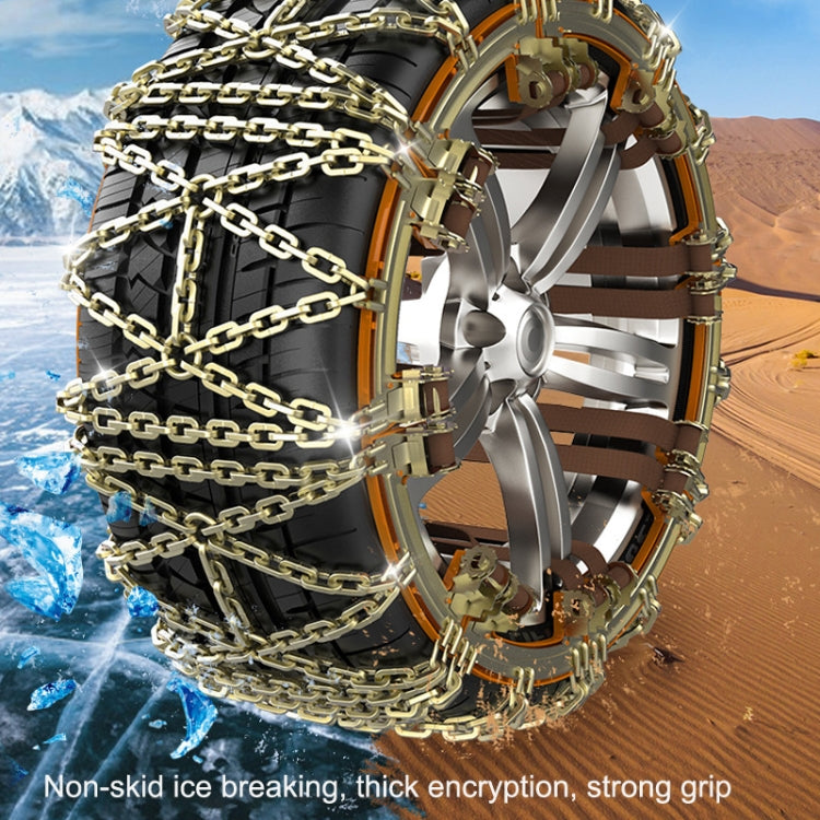 Car Tire Truck SUV Snow Winter Emergency Anti-Skid Chain, Style: Field Type (Large)