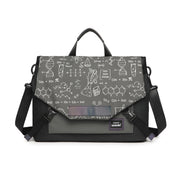 LUCKYBAT Laptop Bag Airbag Anti-drop Crossbody Handbag, Size: S 13.3-16 Inch(Black Gray Equation)