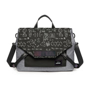 LUCKYBAT Laptop Bag Airbag Anti-drop Crossbody Handbag, Size: S 13.3-16 Inch(Gray Black Equation)