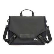 LUCKYBAT Laptop Bag Airbag Anti-drop Crossbody Handbag, Size: S 13.3-16 Inch(Pure Black)