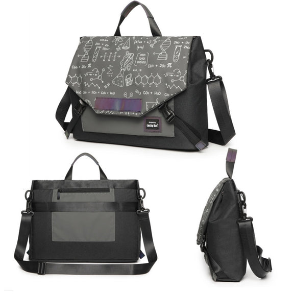 LUCKYBAT Laptop Bag Airbag Anti-drop Crossbody Handbag, Size: S 13.3-16 Inch(Turmeric White)