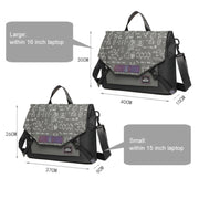 LUCKYBAT Laptop Bag Airbag Anti-drop Crossbody Handbag, Size: S 13.3-16 Inch(Khaki White)