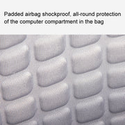 LUCKYBAT Laptop Bag Airbag Anti-drop Crossbody Handbag, Size: S 13.3-16 Inch(Khaki White)