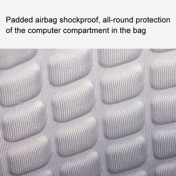 LUCKYBAT Laptop Bag Airbag Anti-drop Crossbody Handbag, Size: S 13.3-16 Inch(Turmeric White)