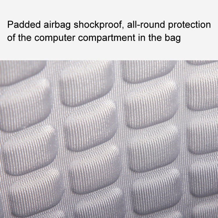 LUCKYBAT Laptop Bag Airbag Anti-drop Crossbody Handbag, Size: L 16 Inch(Black Equation)