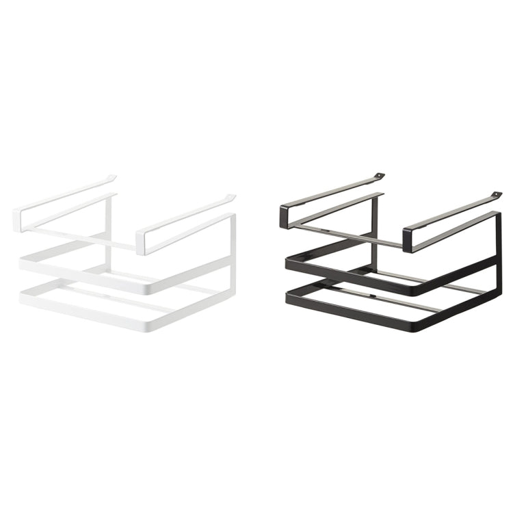 Double-layer Punch-free Kitchen Wall-Mounted Cutting Board Rack(White) - Shelf by PMC TechLife | Online Shopping South Africa | PMC TechLife