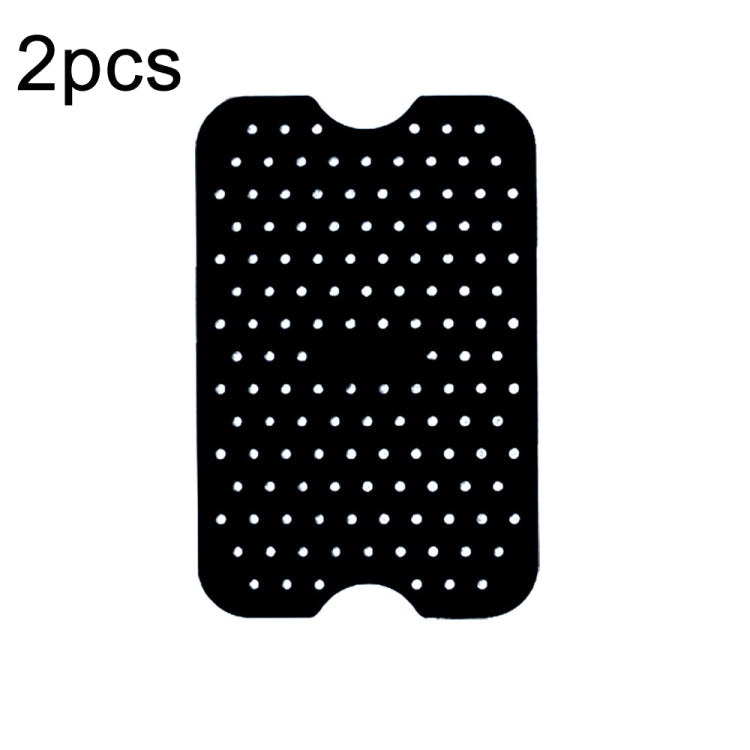 For NINJA DZ201 DZ401 Air Fryers 2pcs Silicone Pad Rectangular Liner(Black) - Oven Parts by PMc TechLife | Online Shopping South Africa | PMc TechLife | Buy Now Pay Later Mobicred