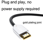 2.0 Version HDMI Fiber Optical Line 4K Ultra High Clear Line Monitor Connecting Cable, Length: 30m(White)