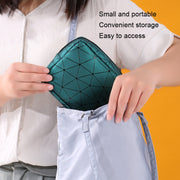 XH8214 Portable Sanitary Napkin Storage Bag Large Capacity Water-resistant Coin Bag(Sky Blue)