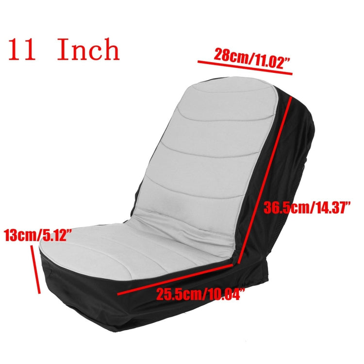 Dustproof Seat Cover For Grass Cutter / Agricultural Vehicle / Forklift / Tractor, Size: 11 Inch (Gray Black) - Seat Accessories by PMC TechLife | Online Shopping South Africa | PMC TechLife | Buy Now Pay Later Mobicred