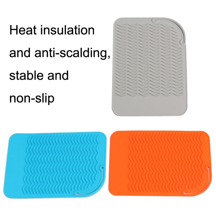 Curl Rod Insulation Sleeve Straight Hair Silicone Heat Insulation Pad(Orange)