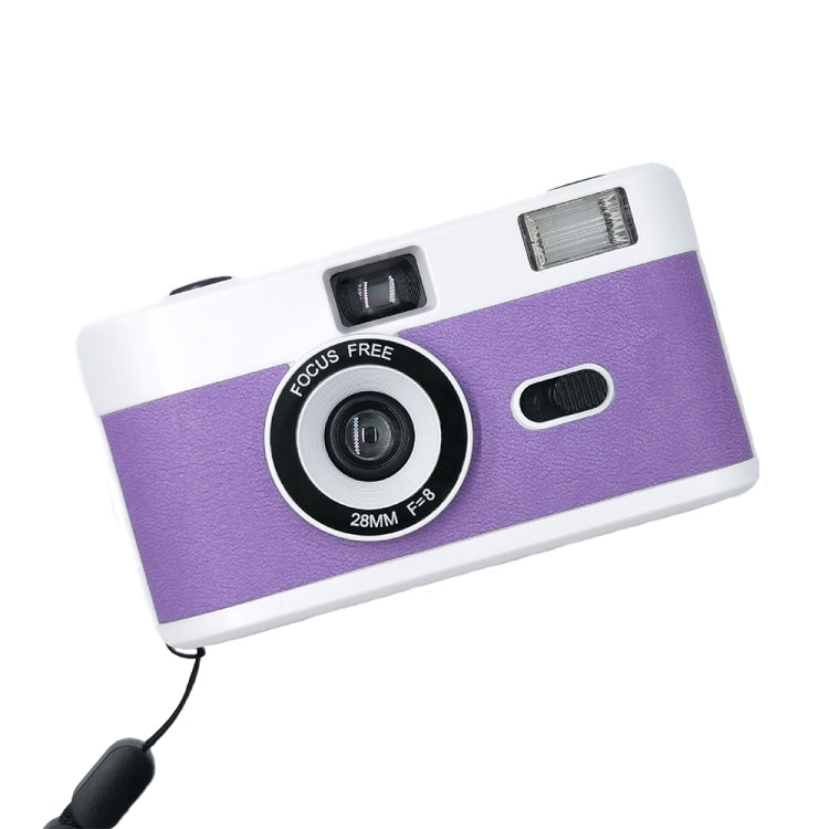 R2-FILM Retro Manual Reusable Film Camera for Children without Film(White+Purple) - free shipping - PMC TechLife - Order now!