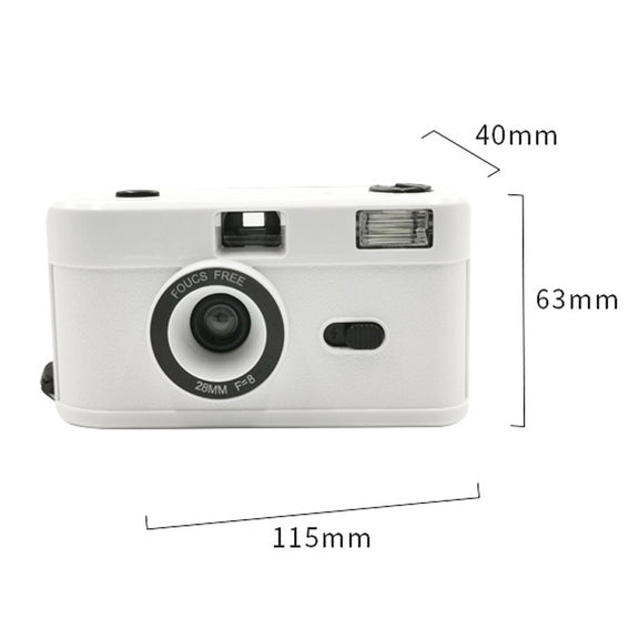 R2-FILM Retro Manual Reusable Film Camera for Children without Film(Pink)