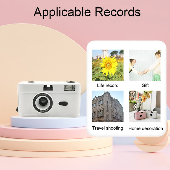 R2-FILM Retro Manual Reusable Film Camera for Children without Film(Pink)