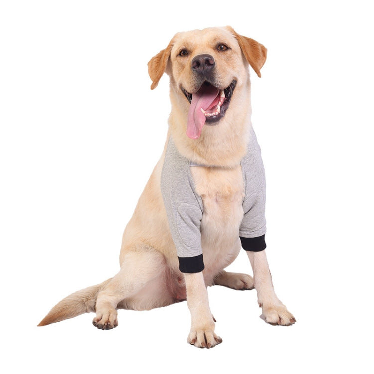 Pet Knee Pads Breathable Dog Elbow Brace Front Leg Brace, Size: XXL(Gray Black)