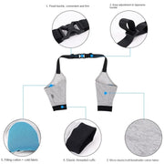 Pet Knee Pads Breathable Dog Elbow Brace Front Leg Brace, Size: XXL(Gray Black)