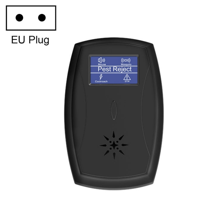 Household Mute Low Power Ultrasonic Insect Repeller, Specification: EU Plug(Black) - Repellents by PMC TechLife | Online Shopping South Africa | PMC TechLife | Buy Now Pay Later Mobicred