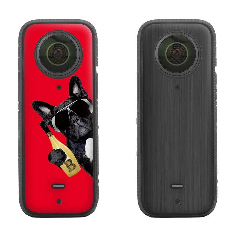 Sunnylife IST-TZ485 For DJI Insta360 X3 Panoramic Camera PVC Protection Scraper Film Stickers(Social Dog+Drawing Black) - Protective Film & Stickers by Sunnylife | Online Shopping South Africa | PMC TechLife | Buy Now Pay Later Mobicred