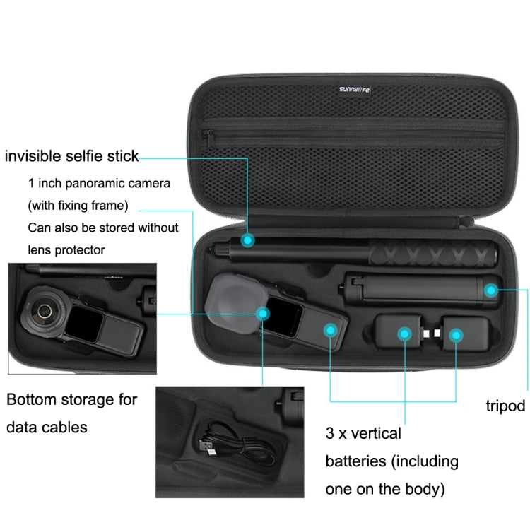 Sunnylife IST-B461 For DJI Insta360 One RS 1-inch Panoramic Camera Storage Single Machine Bag - free shipping - PMC TechLife - Order now!