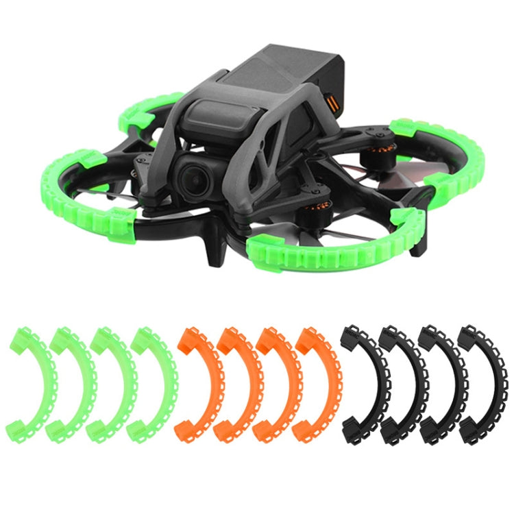 For DJI Avata BRDRC-9604 4pcs Drone Propeller TPU Protective Guard UAV Bumper Anti-collision Ring Cover(Black) - Other by BRDRC | Online Shopping South Africa | PMC TechLife | Buy Now Pay Later Mobicred