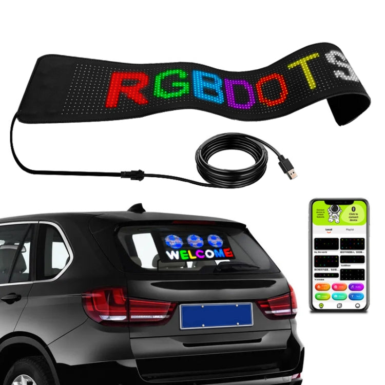 S1696RGB 672x122mm Car LED Flexible Display Cell Phone APP Control Bluetooth Connection - free shipping - PMC TechLife - Order now!