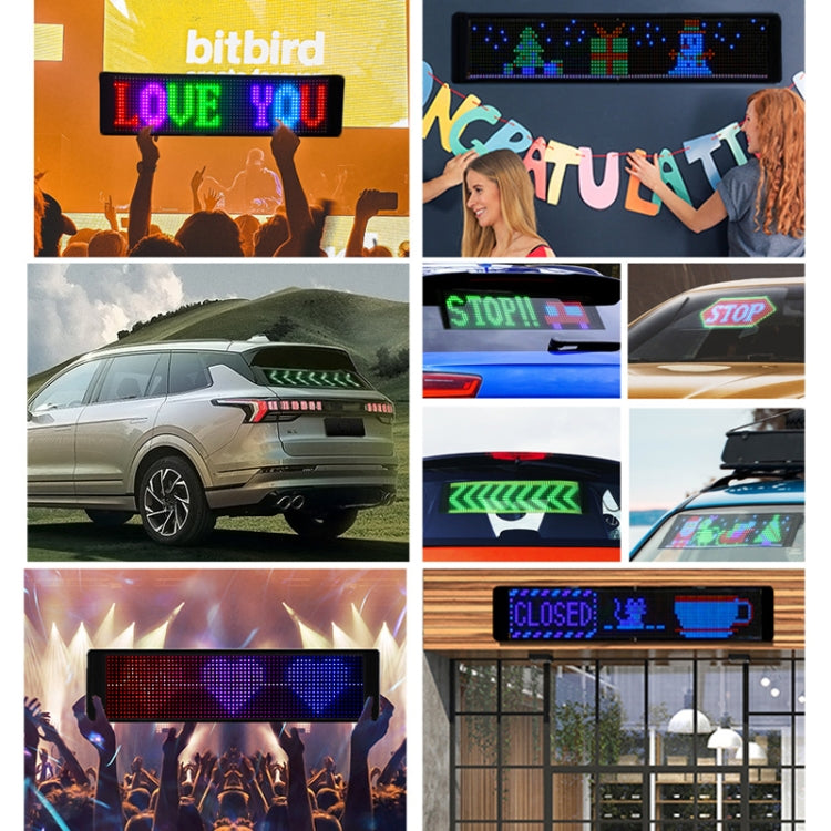 S3296RGB 672x218mm Car LED Flexible Display Cell Phone APP Control Bluetooth Connection - Car Monitor by PMC TechLife | Online Shopping South Africa | PMC TechLife | Buy Now Pay Later Mobicred