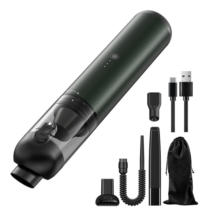 P03 16000Pa Strong Suction High Power Portable Handheld Wireless Car Vacuum Cleaner(Green Gray) - Vacuum Cleaner by PMC TechLife | Online Shopping South Africa | PMC TechLife | Buy Now Pay Later Mobicred