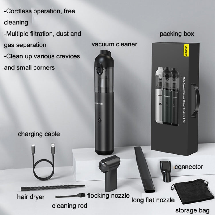 P03 16000Pa Strong Suction High Power Portable Handheld Wireless Car Vacuum Cleaner(Green Gray) - Vacuum Cleaner by PMC TechLife | Online Shopping South Africa | PMC TechLife | Buy Now Pay Later Mobicred