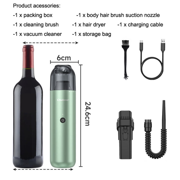 Pinjia P07 Wireless Mini Fashion Vehicle Vacuum Cleaner(Gradient Gray)