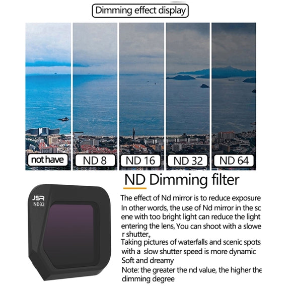 JSR JSR-1008 For DJI Mavic 3 Classic Youth Edition Drone Filter, Style: UV+CPL+ND8+ND16+ND32+ND64