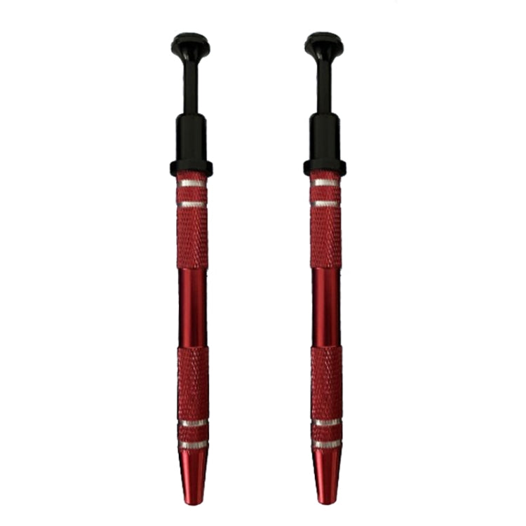 2pcs IC Chip Picker Electronic Component Parts Picker Capacitor IC Grabber Clips(Red) - Auxiliary Clamp Clip by PMC TechLife | Online Shopping South Africa | PMC TechLife | Buy Now Pay Later Mobicred