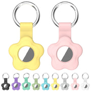 For AirTag 5pcs AT03 Tracker Case Positioning Anti-loss Device Storage Keychain Cover(Yellow)