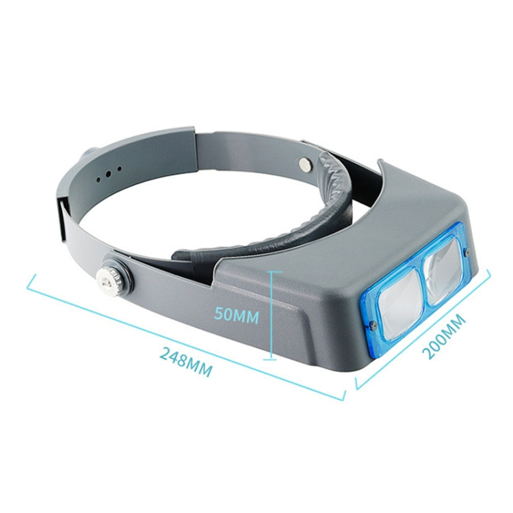 81007-B 1.5X/2X/2.5X/3.5X Optical Lens Head-mounted Watch Repair Magnifying Glass - Glasses Style by PMC TechLife | Online Shopping South Africa | PMC TechLife