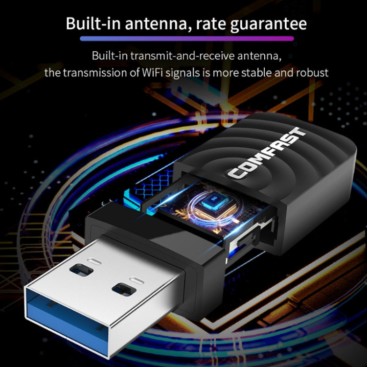 Driver-free USB Wireless Gigabit Network Card WIFI Transmitter Receiver - USB Network Adapter by PMC Jewellery | Online Shopping South Africa | PMC Jewellery | Buy Now Pay Later Mobicred