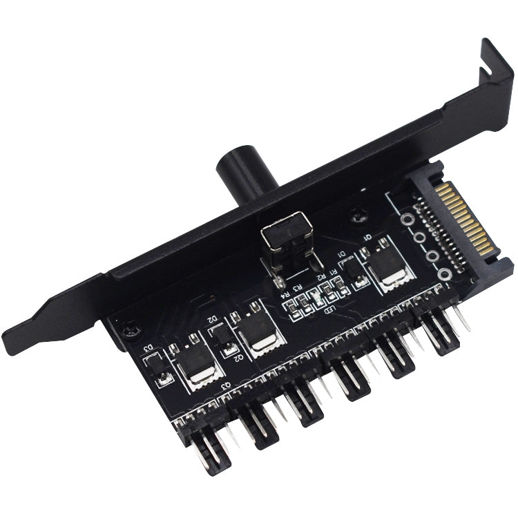 PIC Bit Case Cooling Fan Control Switch PWM 6 Way Computer Fan Speed Controller(SATA) - free shipping - PMC TechLife - Order now!